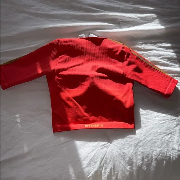 Adidas x Ivy Park coral crop top size M